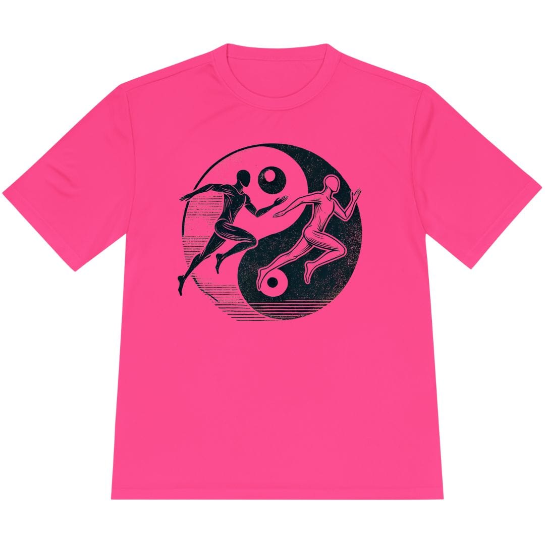 Printify T-Shirt Neon Pink / XS Runners Yin Yang T-Shirt / Pro