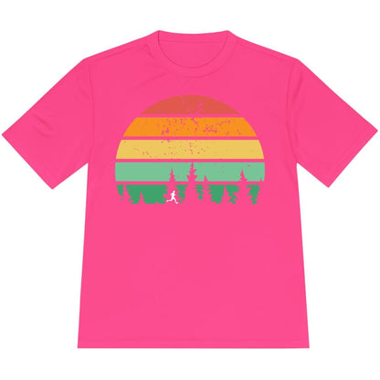 Printify T-Shirt Neon Pink / XS SunSet Runner T-Shirt / Pro