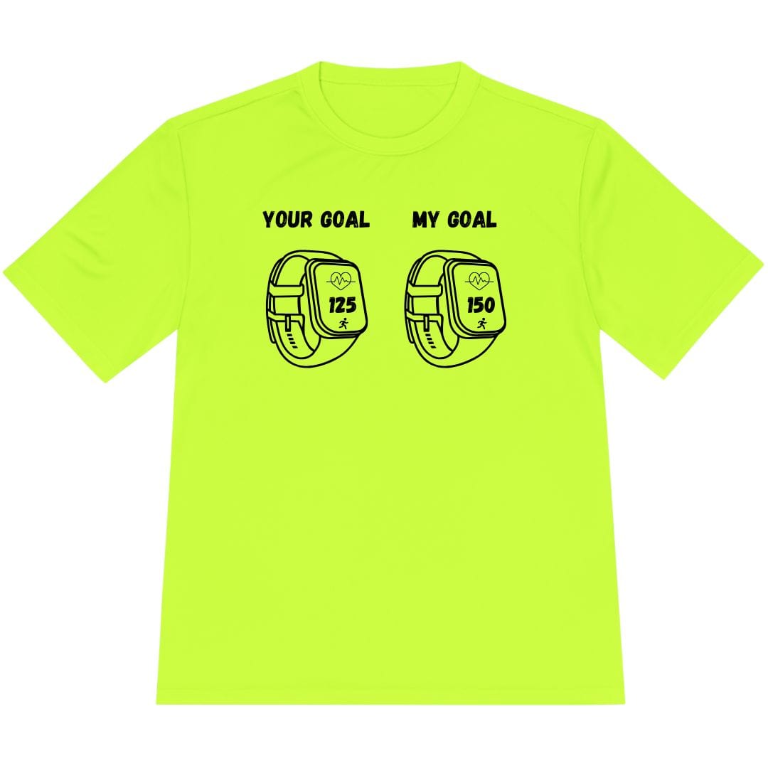 Printify T-Shirt Neon Yellow / XS Heart Rate Goals T-Shirt / Pro