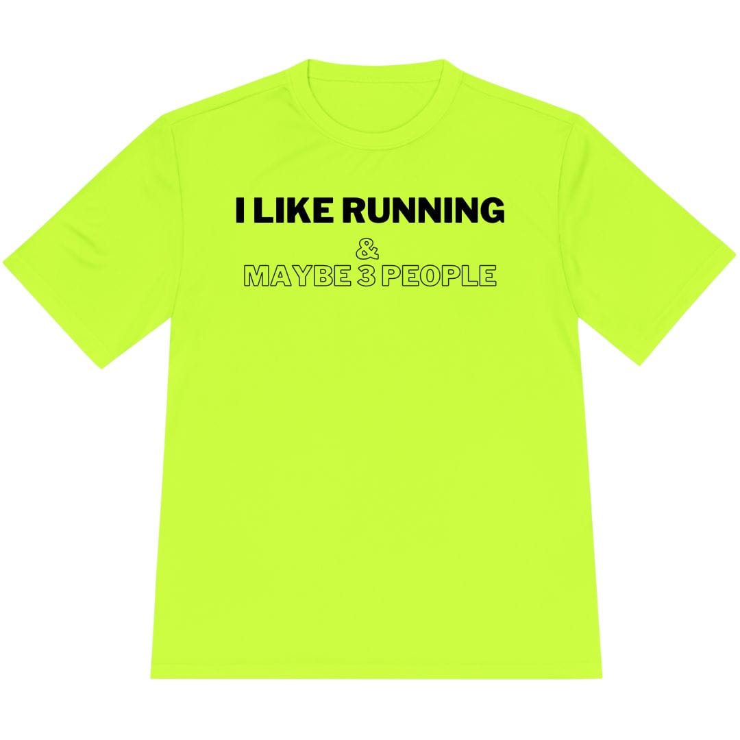 Printify T-Shirt Neon Yellow / XS I Like Running T-Shirt / Pro