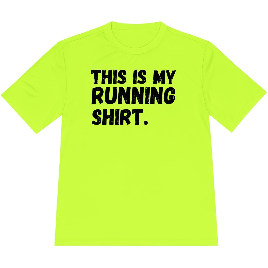Printify T-Shirt Neon Yellow / XS My Running Shirt T-Shirt / Pro
