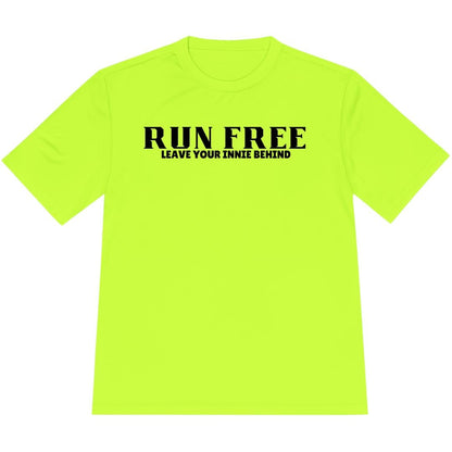 Printify T-Shirt Neon Yellow / XS Run Free – Leave Your Innie Behind T-Shirt / Pro