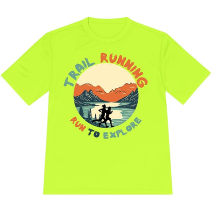 Printify T-Shirt Neon Yellow / XS Run To Explore T-Shirt / Pro
