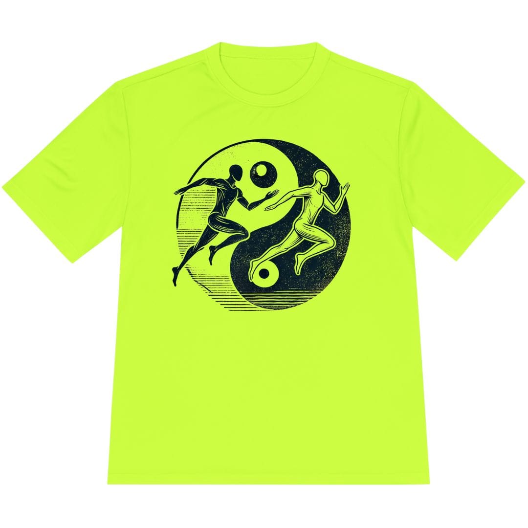 Printify T-Shirt Neon Yellow / XS Runners Yin Yang T-Shirt / Pro
