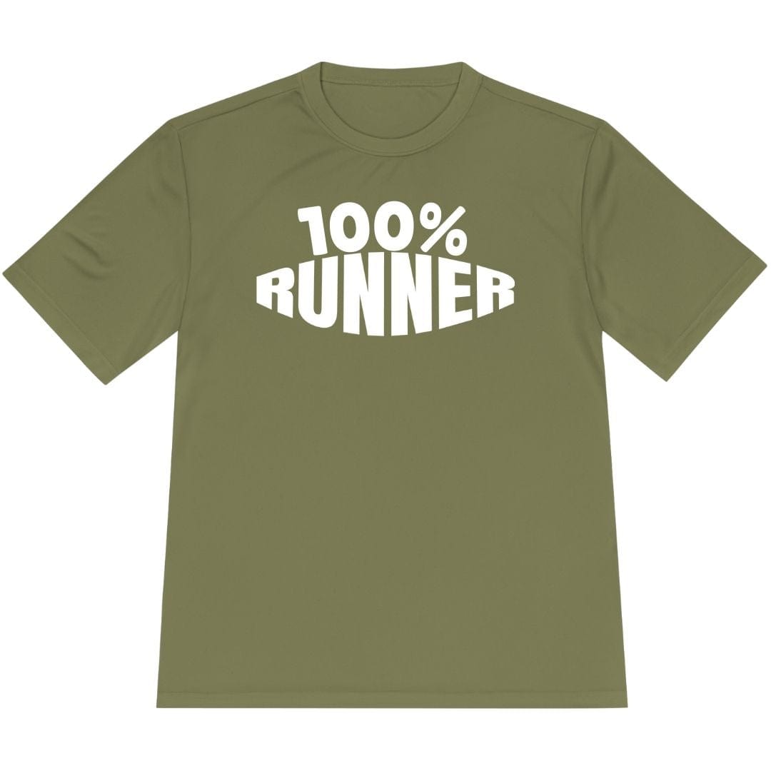 Printify T-Shirt Olive Drab Green / XS 100% Runner -2- T-Shirt / Pro
