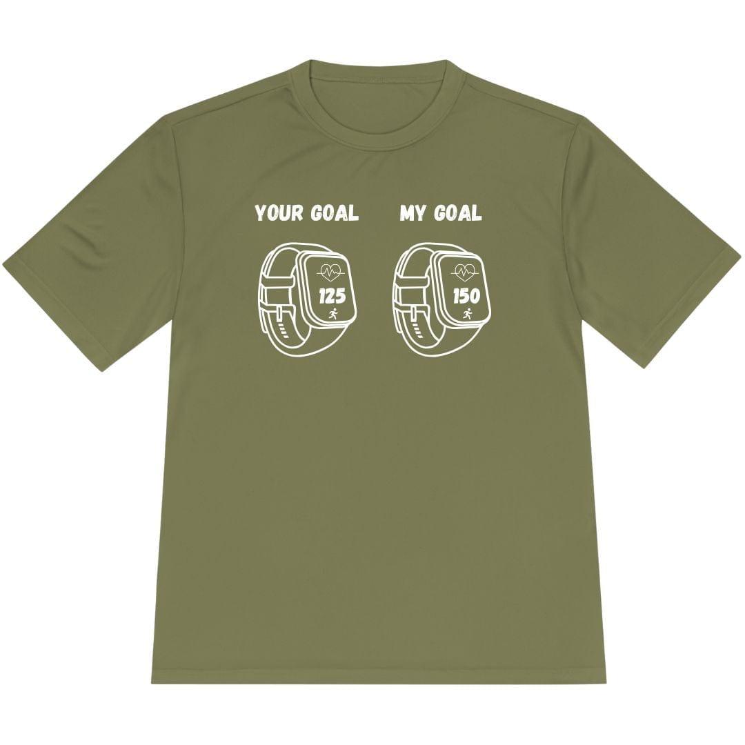 Printify T-Shirt Olive Drab Green / XS Heart Rate Goals T-Shirt / Pro