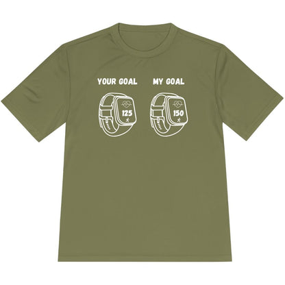 Printify T-Shirt Olive Drab Green / XS Heart Rate Goals T-Shirt / Pro