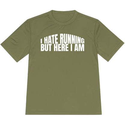 Printify T-Shirt Olive Drab Green / XS I Hate Running -2- T-Shirt / Pro