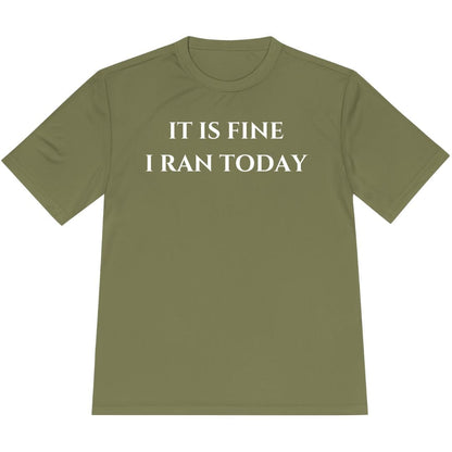 Printify T-Shirt Olive Drab Green / XS I Ran Today T-Shirt / Pro