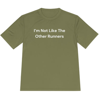 Printify T-Shirt Olive Drab Green / XS Not Like The Other Runners T-Shirt / Pro