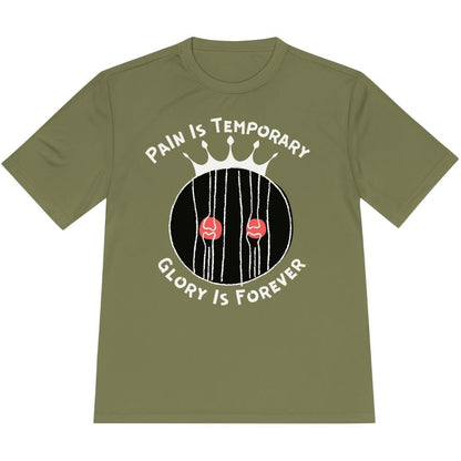 Printify T-Shirt Olive Drab Green / XS Pain Is Temporary Glory Is Forever T-Shirt / Pro