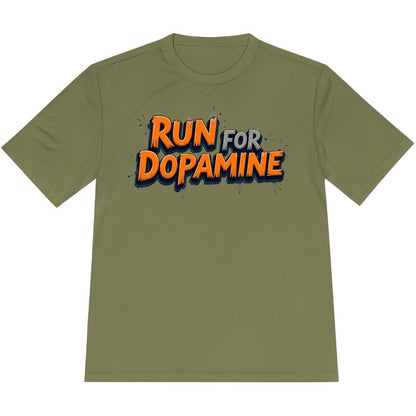 Printify T-Shirt Olive Drab Green / XS Run For Dopamine T-Shirt / Pro