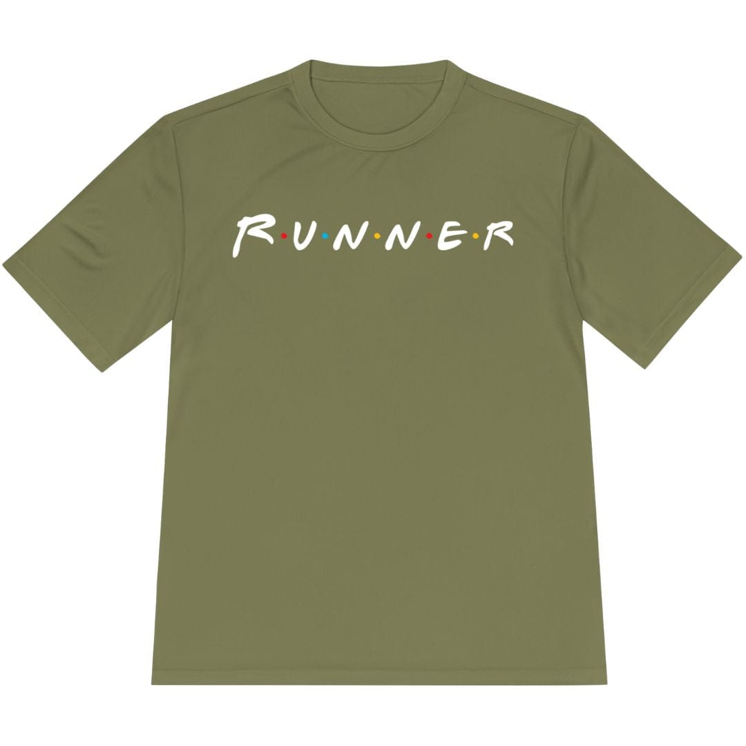 Printify T-Shirt Olive Drab Green / XS Runner Friends T-Shirt / Pro