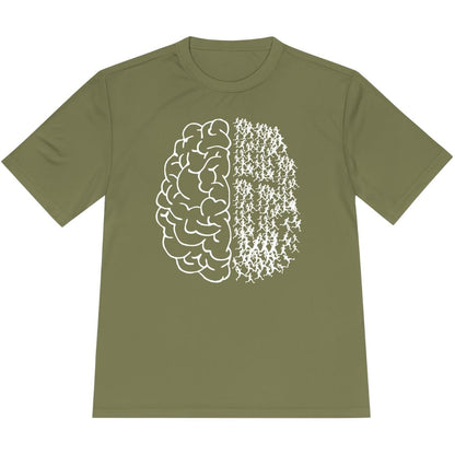Printify T-Shirt Olive Drab Green / XS Running Is My Mind T-Shirt / Pro