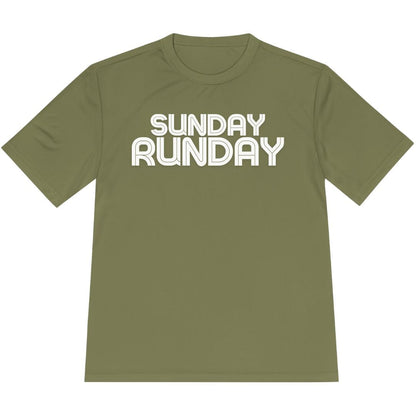 Printify T-Shirt Olive Drab Green / XS Sunday Run Day T-Shirt / Pro