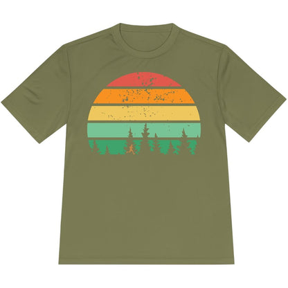 Printify T-Shirt Olive Drab Green / XS SunSet Runner T-Shirt / Pro