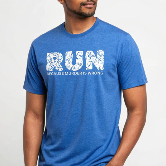 Printify T-Shirt Run Because Murder Is Wrong T-Shirt