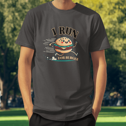 Printify T-Shirt Run For Burger T-Shirt