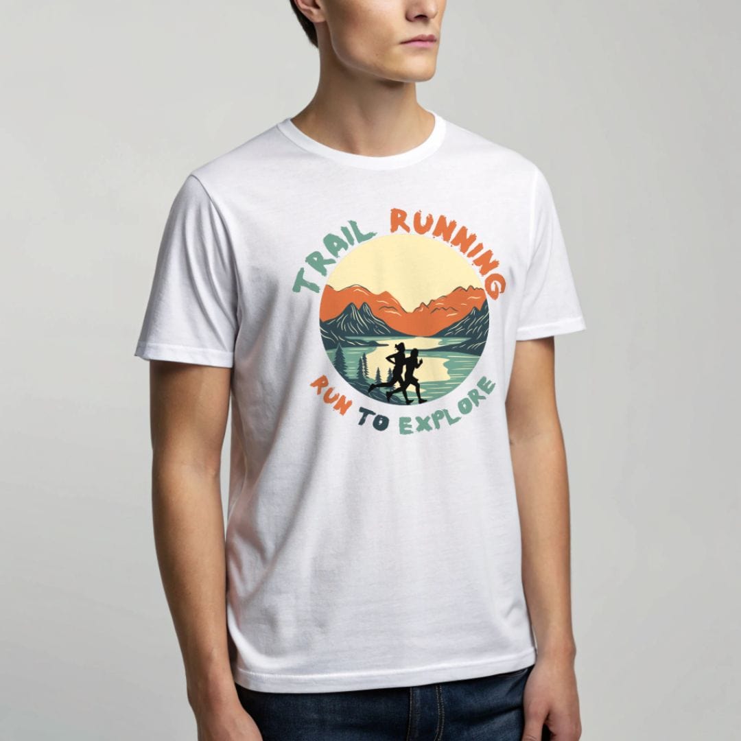 Printify T-Shirt Run To Explore T-Shirt