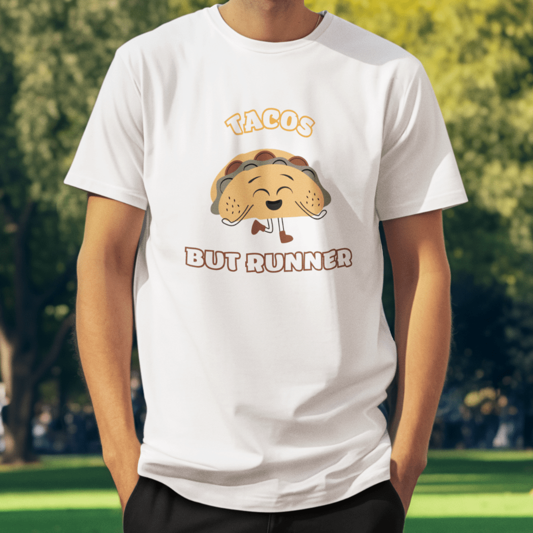 Printify T-Shirt Runner Tacos T-Shirt