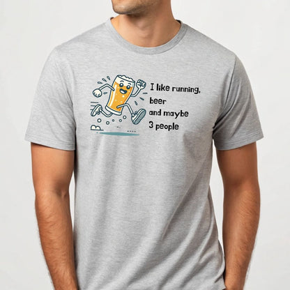 Printify T-Shirt Running & 3 People T-Shirt