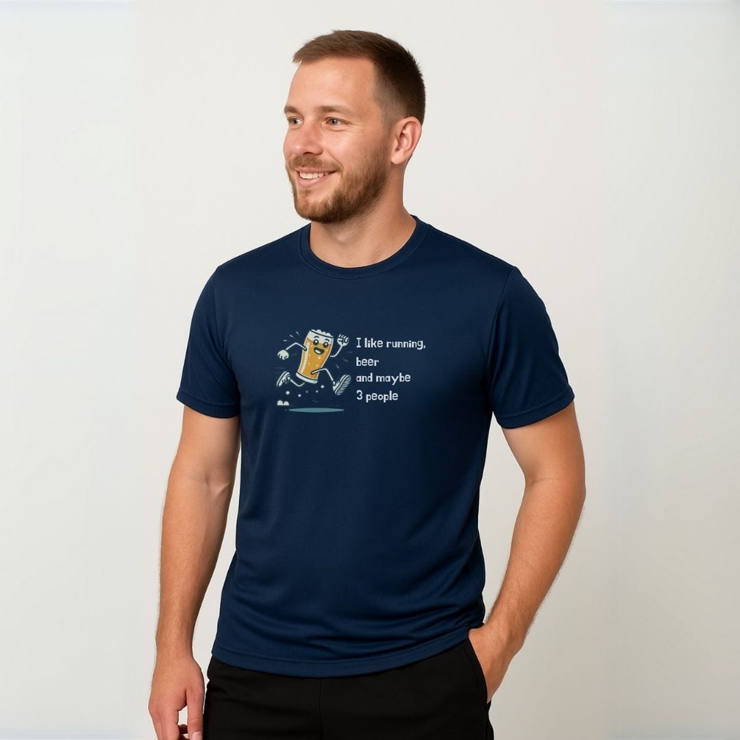 Printify T-Shirt Running & 3 People T-Shirt / Pro