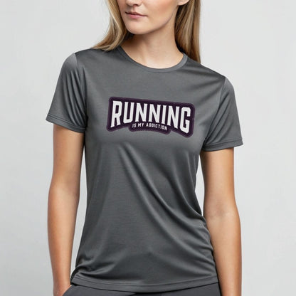 Printify T-Shirt Running is my addiction -2- T-Shirt / Pro