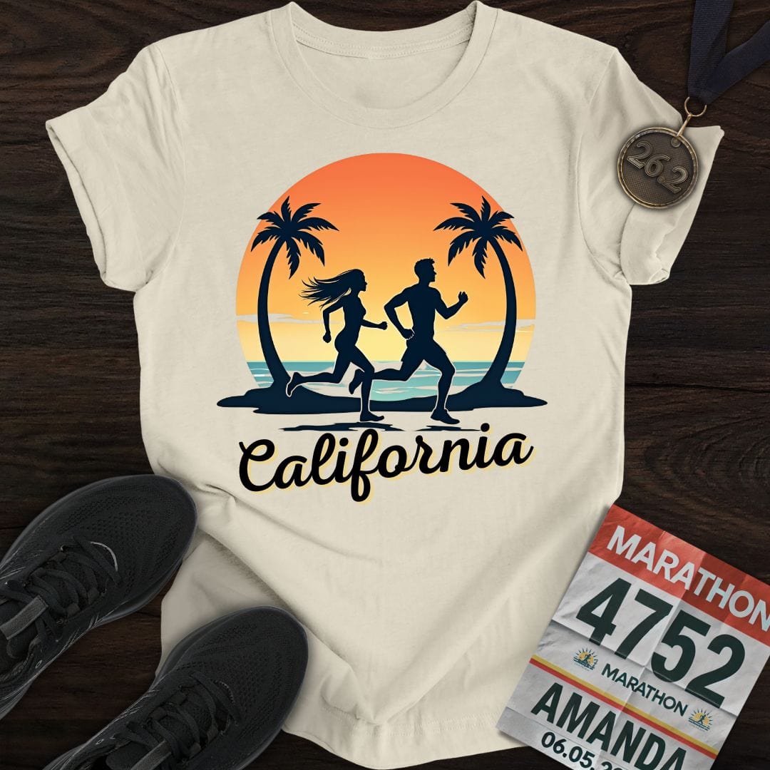 Printify T-Shirt Sand / S California Runner T-shirt