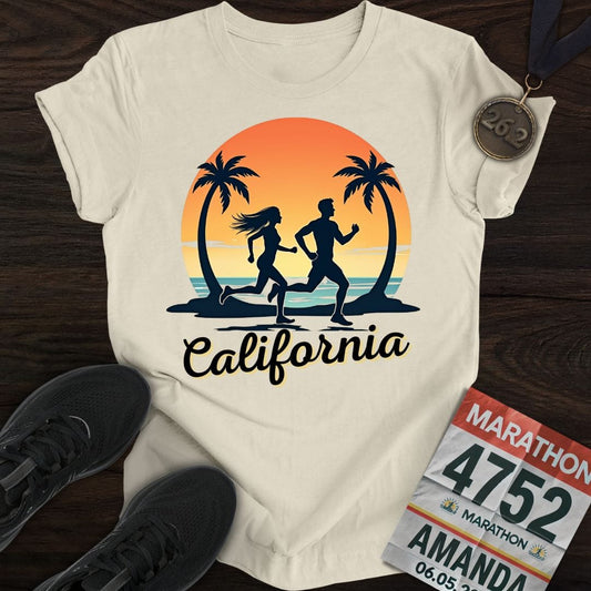 Printify T-Shirt Sand / S California Runner T-shirt