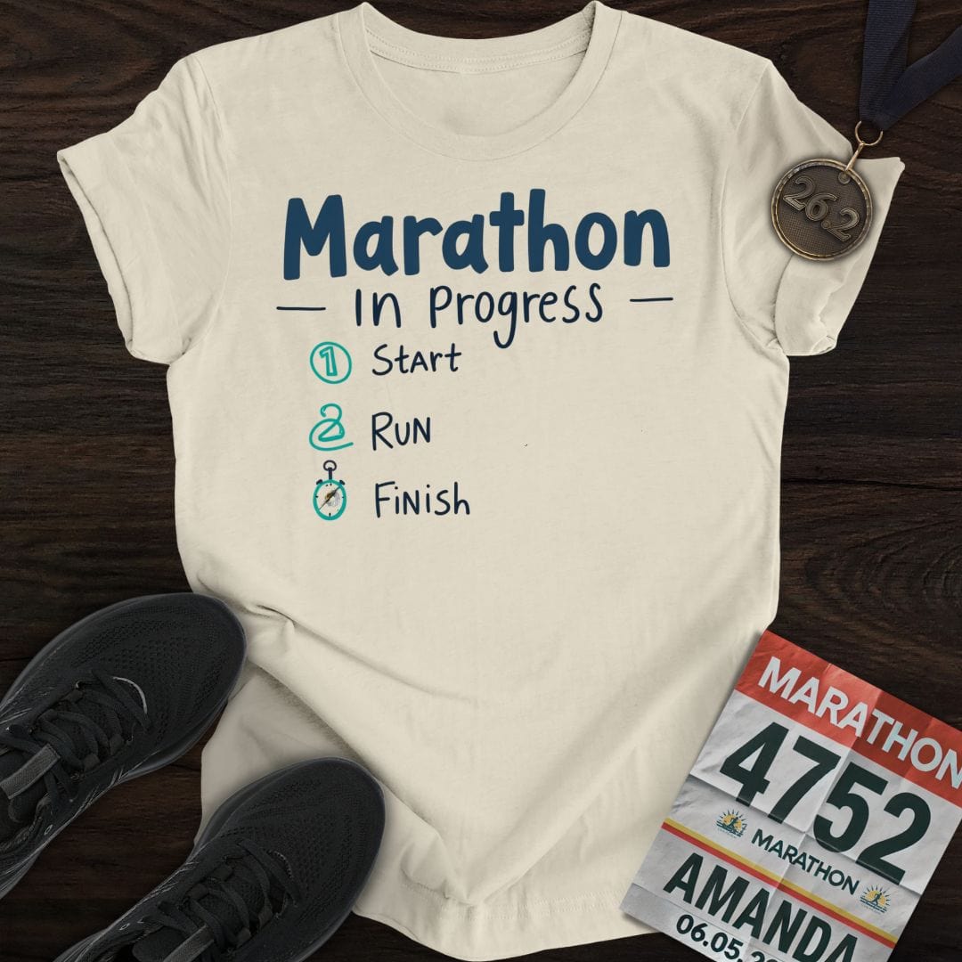 Printify T-Shirt Sand / S Easy Marathon T-shirt