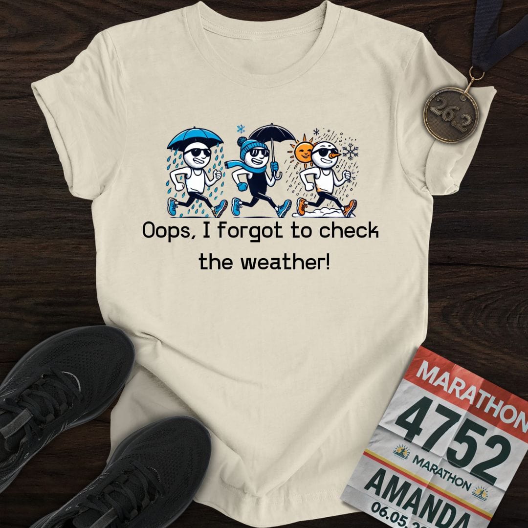 Printify T-Shirt Sand / S Forgot the Weather T-Shirt
