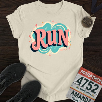 Printify T-Shirt Sand / S Groovy Run T-shirt