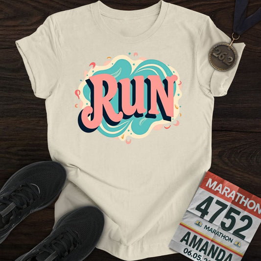 Printify T-Shirt Sand / S Groovy Run T-shirt