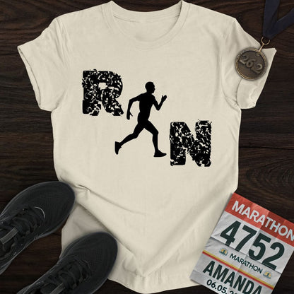 Printify T-Shirt Sand / S Just Run, Man T-Shirt