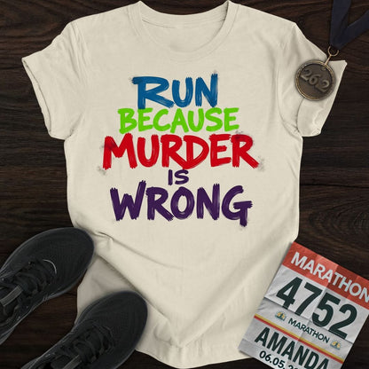Printify T-Shirt Sand / S Miles Over Murder T-shirt