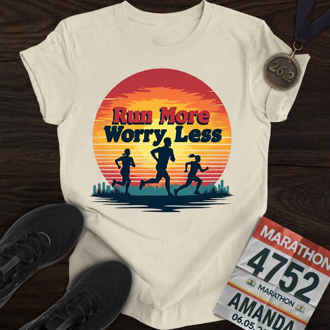 Printify T-Shirt Sand / S Move More, Stress Less T-shirt