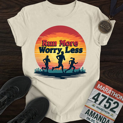 Printify T-Shirt Sand / S Move More, Stress Less T-shirt
