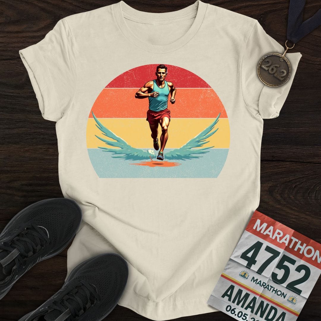 Printify T-Shirt Sand / S Power Man Runner T-shirt