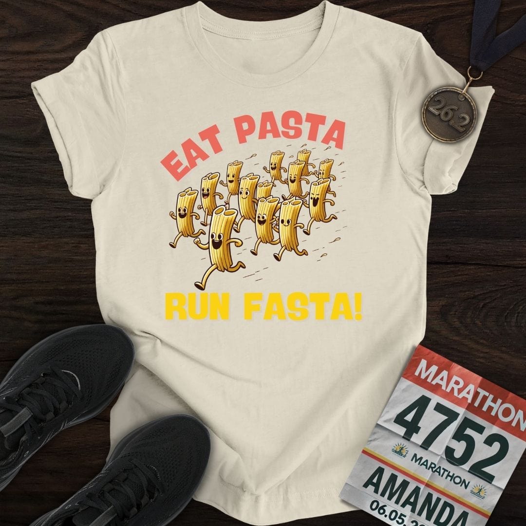 Printify T-Shirt Sand / S Run Fasta T-Shirt