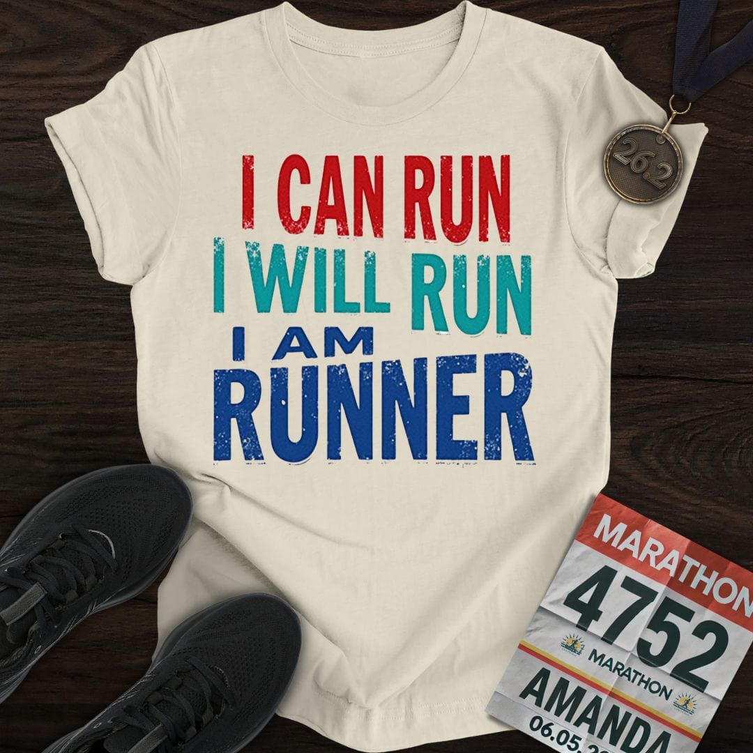 Printify T-Shirt Sand / S Runner Loading T-shirt
