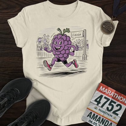 Printify T-Shirt Sand / S Running Grapes T-Shirt
