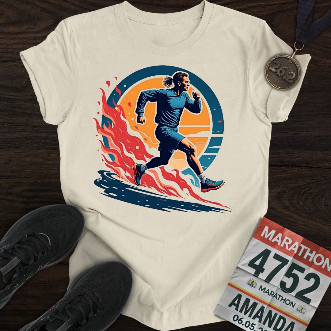 Printify T-Shirt Sand / S Running Man T-shirt
