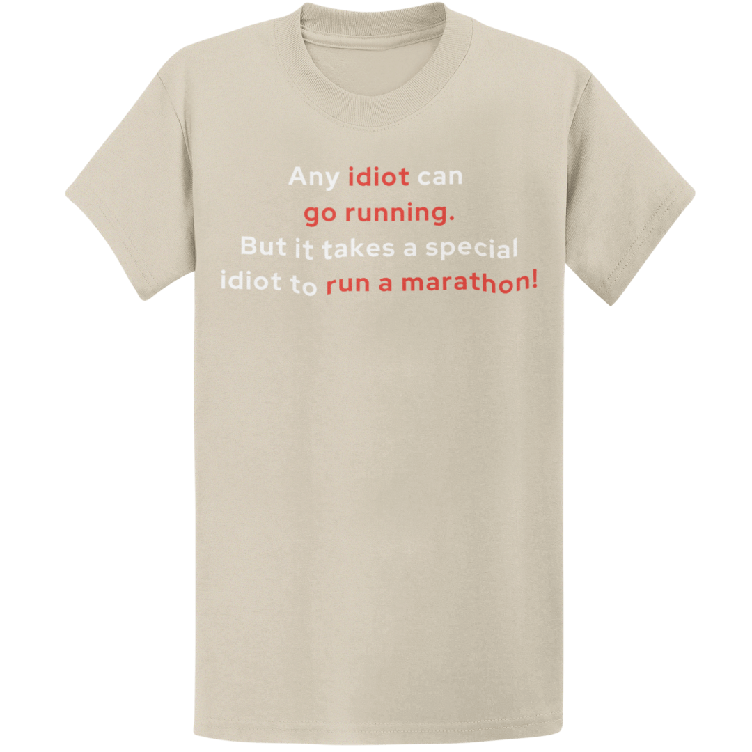 Printify T-Shirt Sand / S Special Idiot Runner T-Shirt