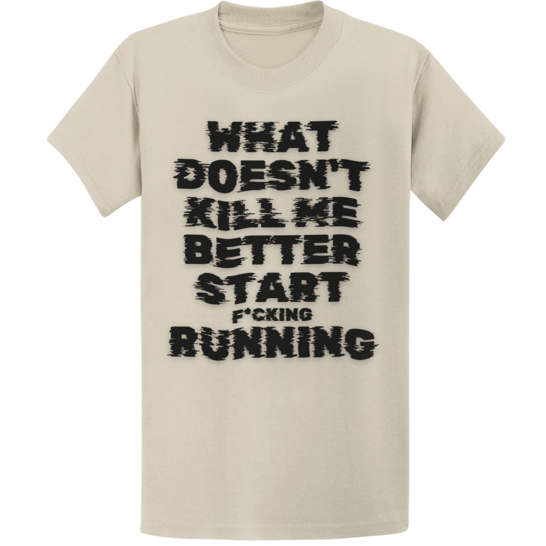 Printify T-Shirt Sand / S Start F*cking Running T-Shirt