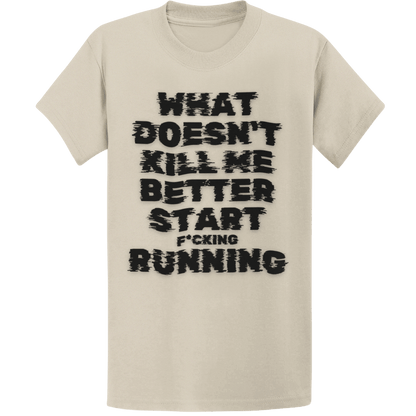 Printify T-Shirt Sand / S Start F*cking Running T-Shirt