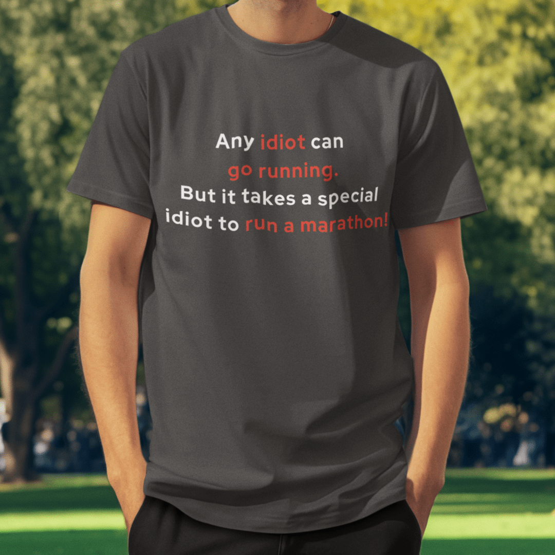 Printify T-Shirt Special Idiot Runner T-Shirt