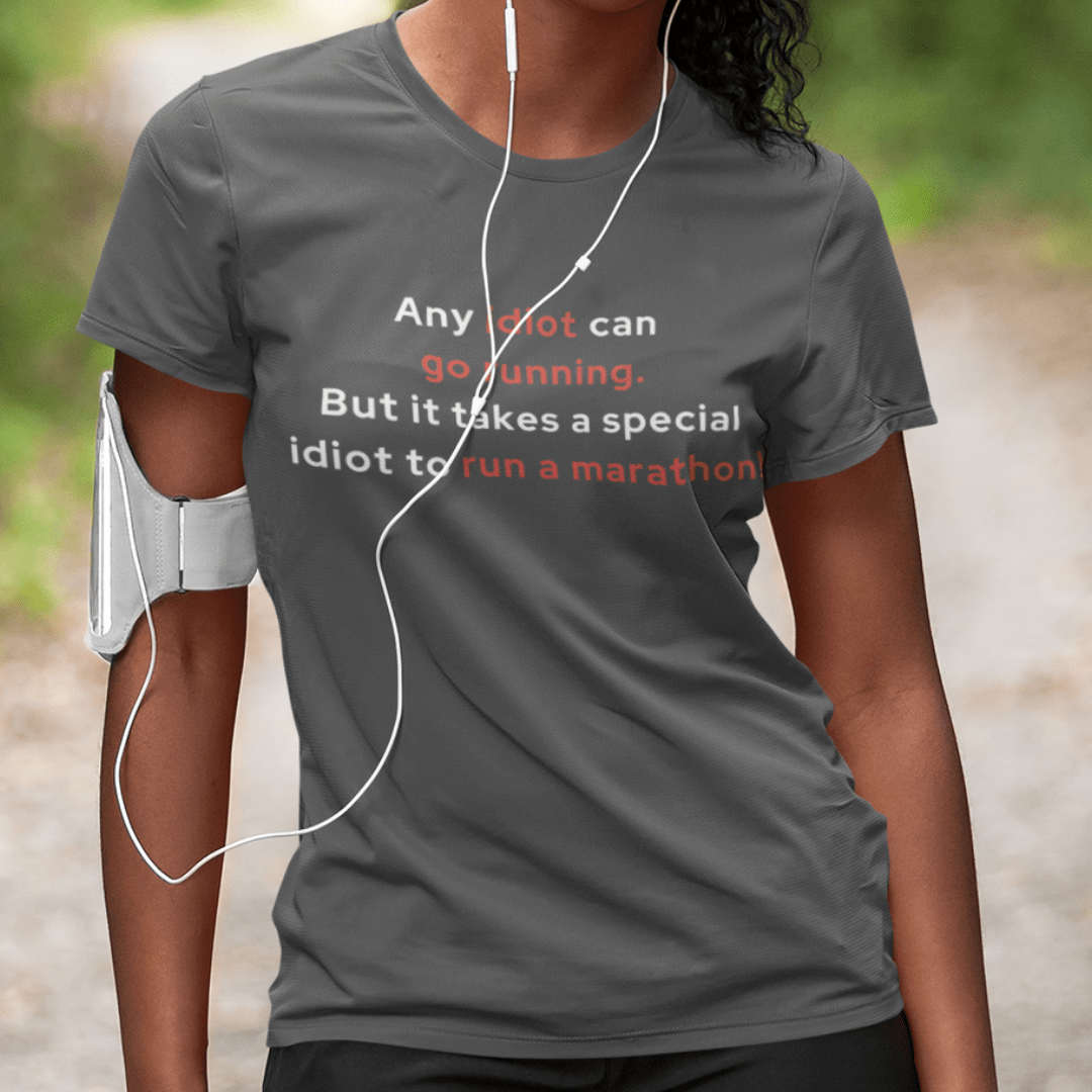 Printify T-Shirt Special Idiot Runner T-Shirt