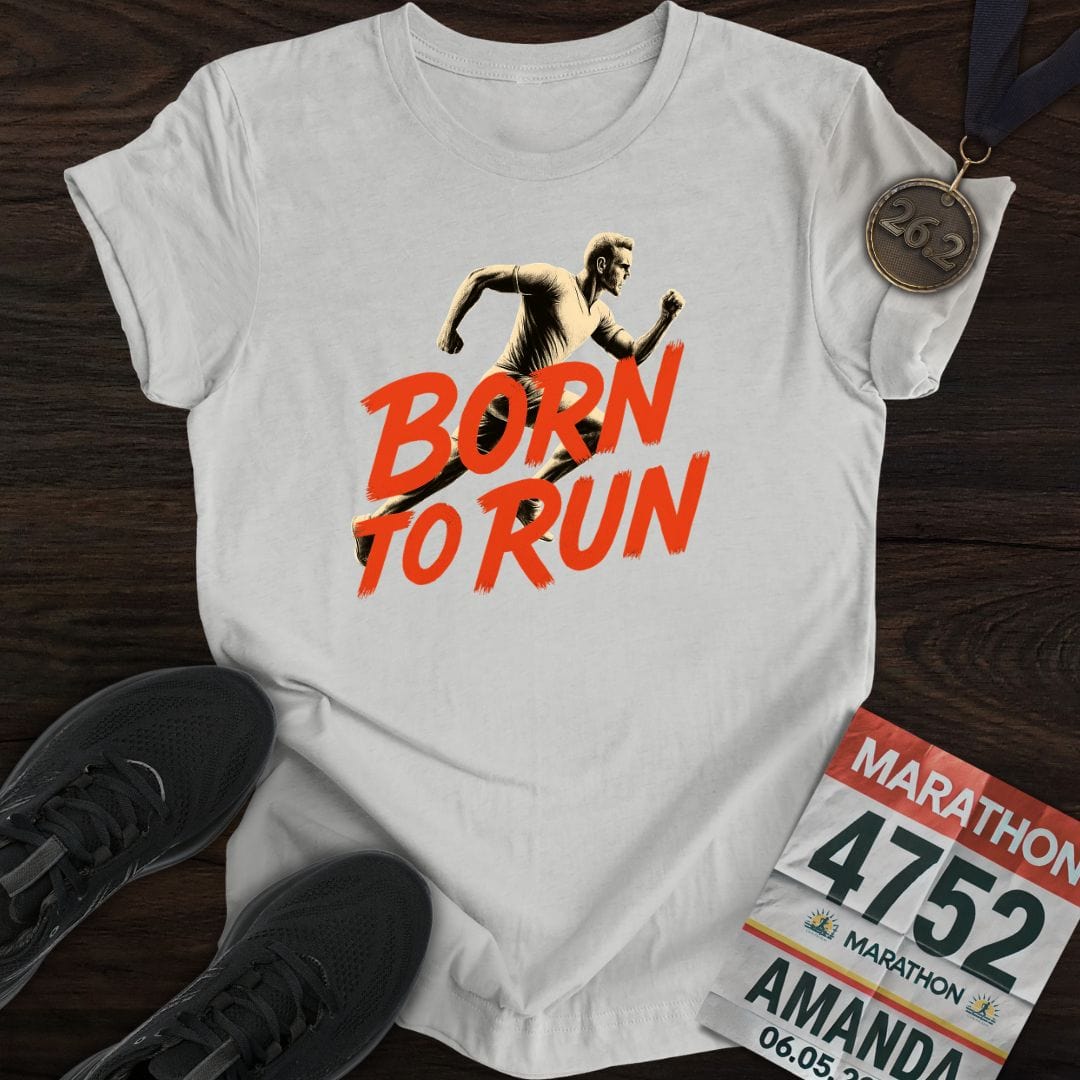 Printify T-Shirt Sport Grey / S Born To Run T-Shirt