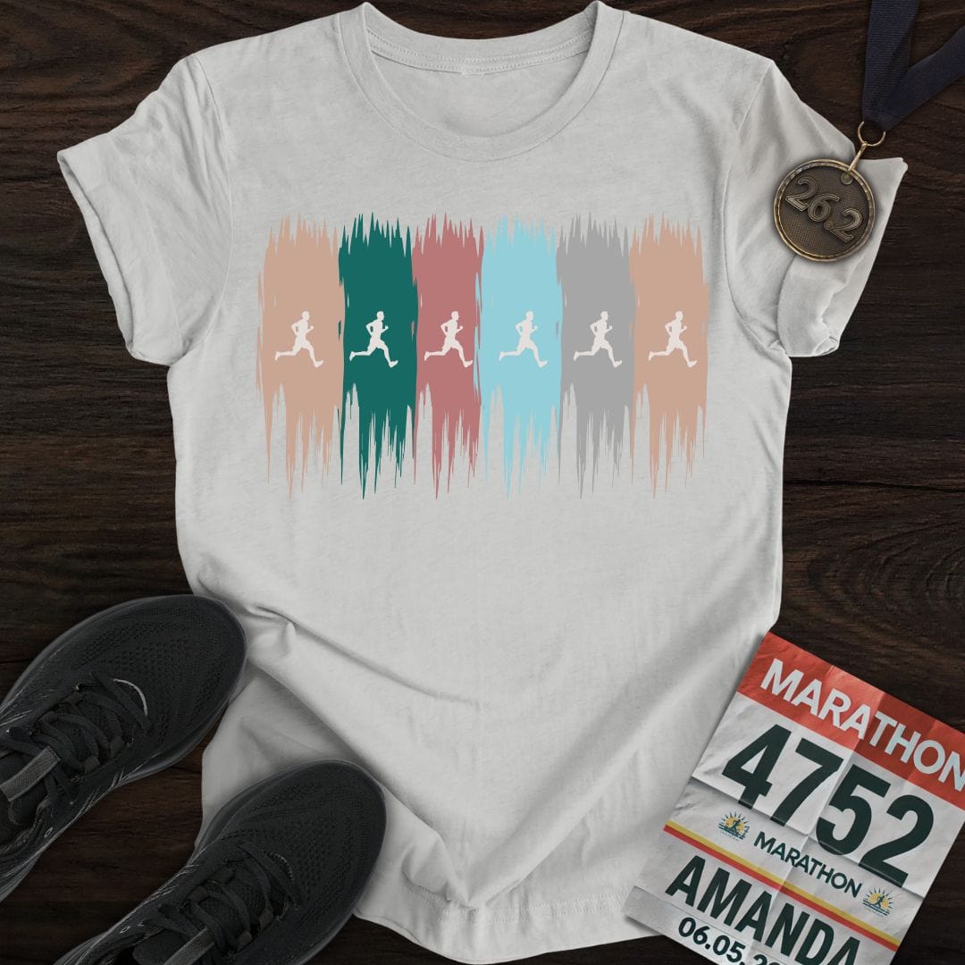 Printify T-Shirt Sport Grey / S Colorful Runner T-Shirt