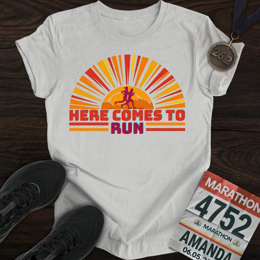Printify T-Shirt Sport Grey / S Comes To Run T-shirt